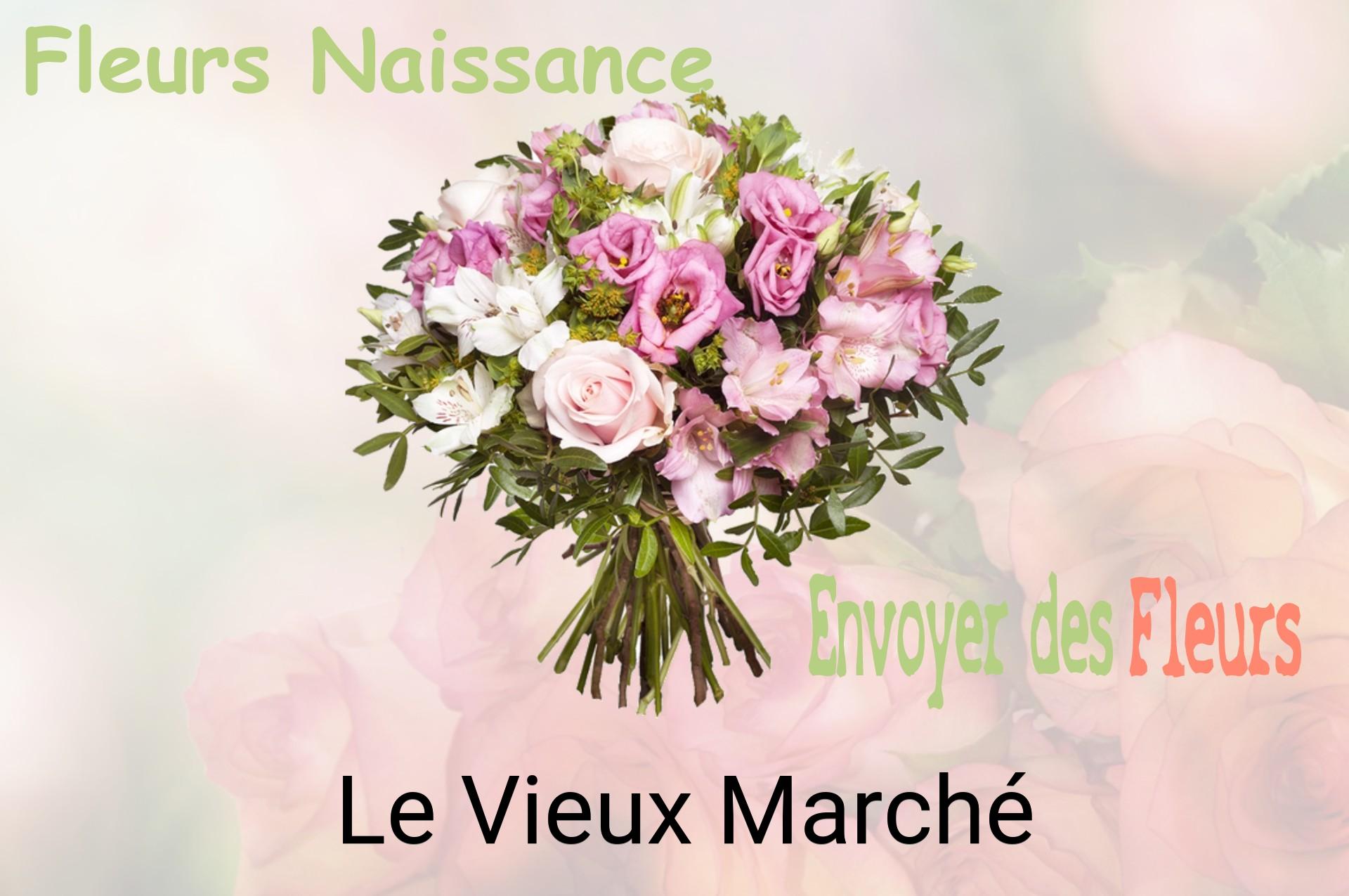 Bouquet de fleurs de naissance livré à Le Vieux-Marché